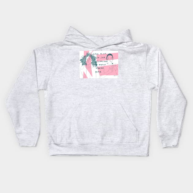 Someone To Watch Movies With - KE - Killing Eve - Villanelle Kids Hoodie by annijyn